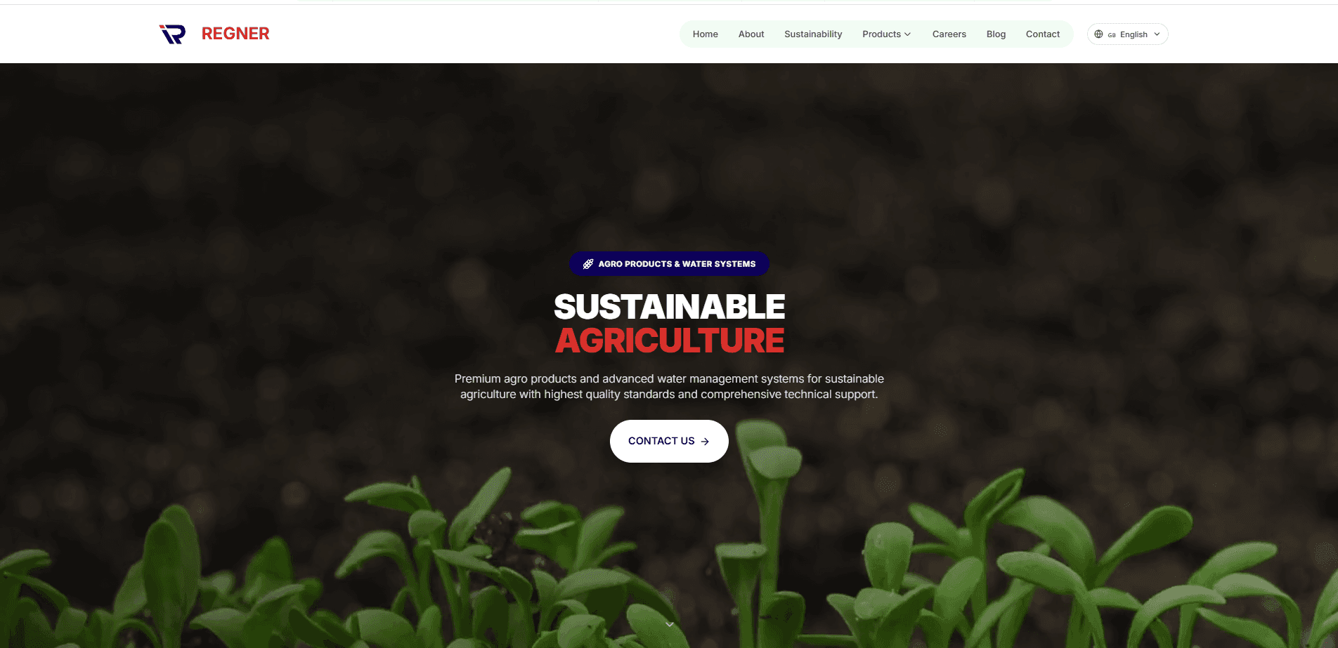 Regner Impex — Global Trade Platform — screenshot of the live product